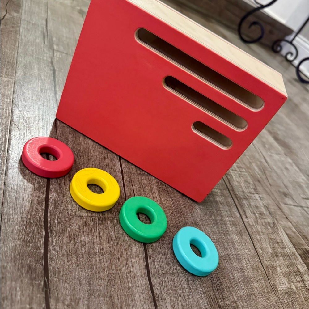 Lovevery Count & Slide‎ Ring Chute | Wooden Montessori Toy | 19–21 Months